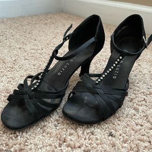 Suede dance heels